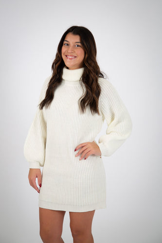 Turtleneck Knit Dress