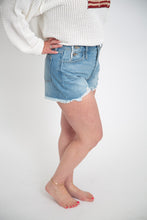 Load image into Gallery viewer, High Rise Distressed Shorts by Kan Can
