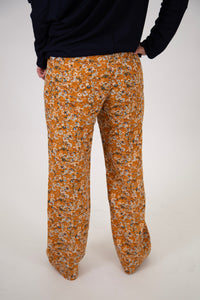 Floral Corduroy Pants