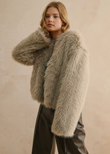 Load image into Gallery viewer, Faux Fur Cropped Jacket