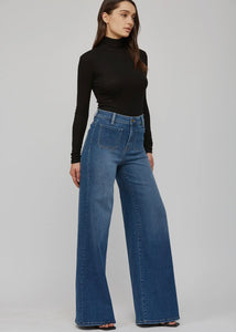 Front Pocket Wide Leg by Mica Denim