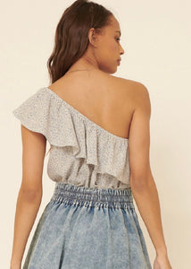 Floral One Shoulder Bodysuit