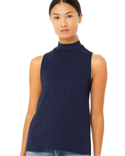 Mock Neck Tank | Navy - FINAL SALE