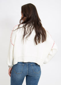 USA Rope Letter Sweater