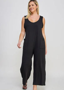 Curvy Ribbed Overalls