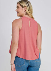 Curvy Ribbed Flowy Tank