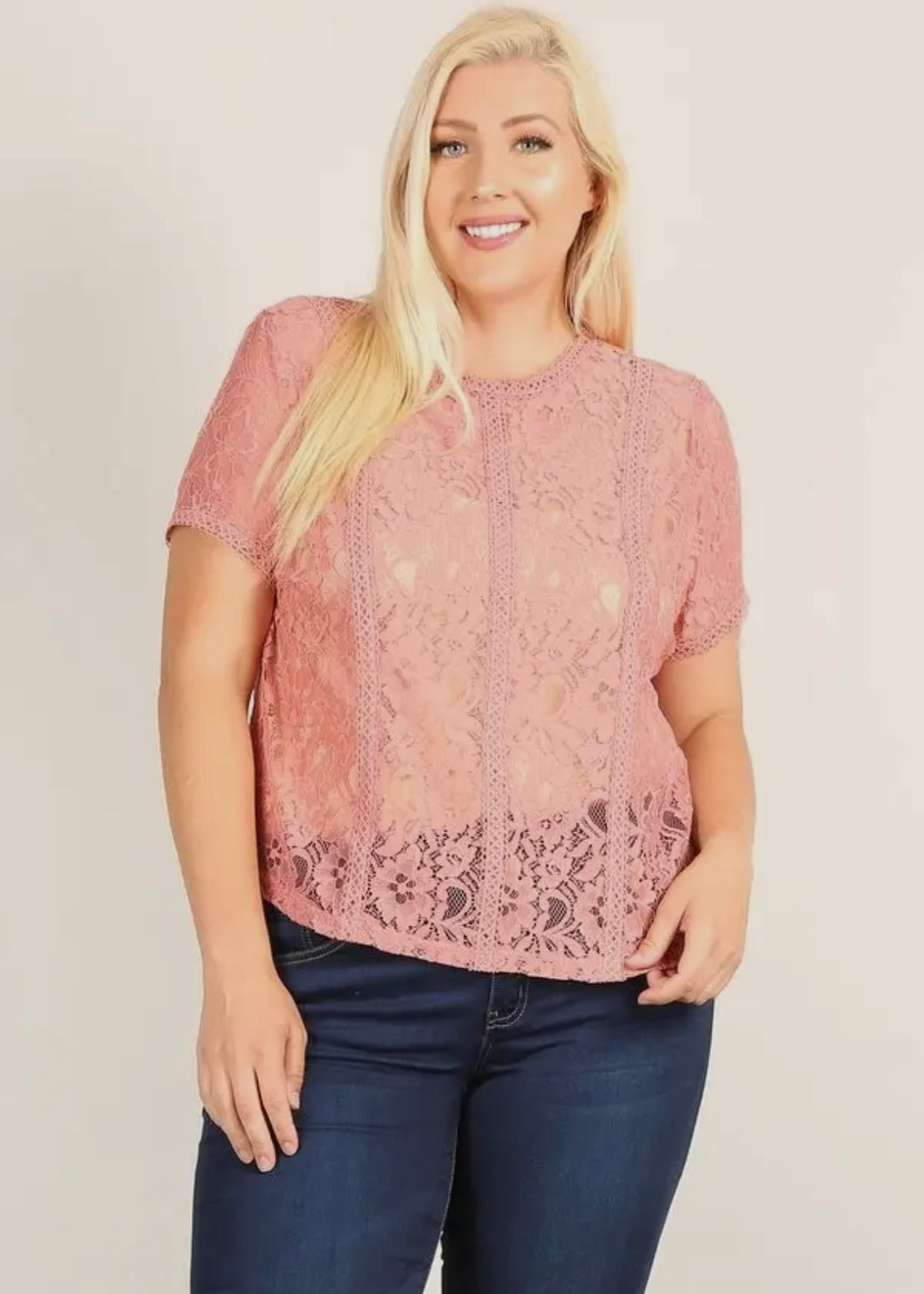 Curvy Lace Blouse