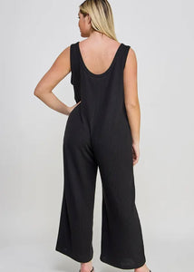 Curvy Ribbed Overalls