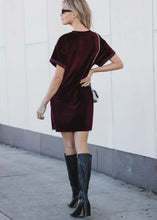 Load image into Gallery viewer, Velvet Shirt Dress - Final Sale