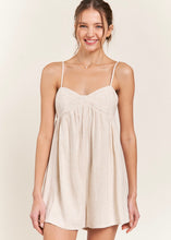 Load image into Gallery viewer, Linen Babydoll Romper