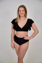 Load image into Gallery viewer, Ruffle Shoulder Swim Top