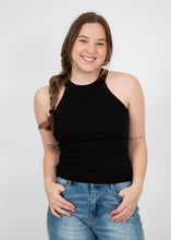 Load image into Gallery viewer, Halter Neck Tank Top | Black