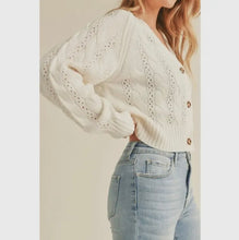 Load image into Gallery viewer, V-Neck Cropped Cardigan