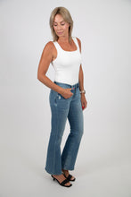 Load image into Gallery viewer, Mid Rise Flares by Mica Denim