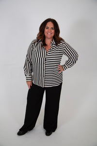 Curvy Smocked Wide Leg Pant