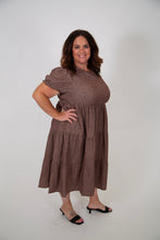 Load image into Gallery viewer, Curvy Leopard Tiered Dress