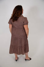 Load image into Gallery viewer, Curvy Leopard Tiered Dress