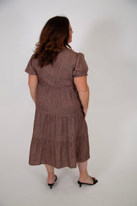 Curvy Leopard Tiered Dress