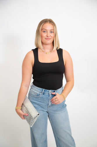 Priscilla Woven Clutch | Silver