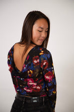 Load image into Gallery viewer, Drape Back Floral Top