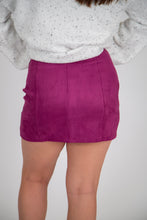 Load image into Gallery viewer, Faux Suede Mini Skirt
