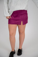 Load image into Gallery viewer, Faux Suede Mini Skirt