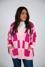 Load image into Gallery viewer, Checkered Cardigan