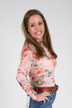 Load image into Gallery viewer, Floral Mesh Top