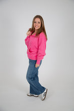 Load image into Gallery viewer, Quarter Zip Sweatshirt | Pink