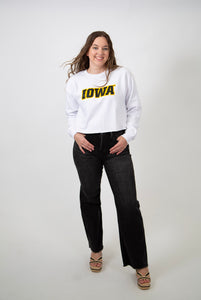 Iowa Cropped Crewneck
