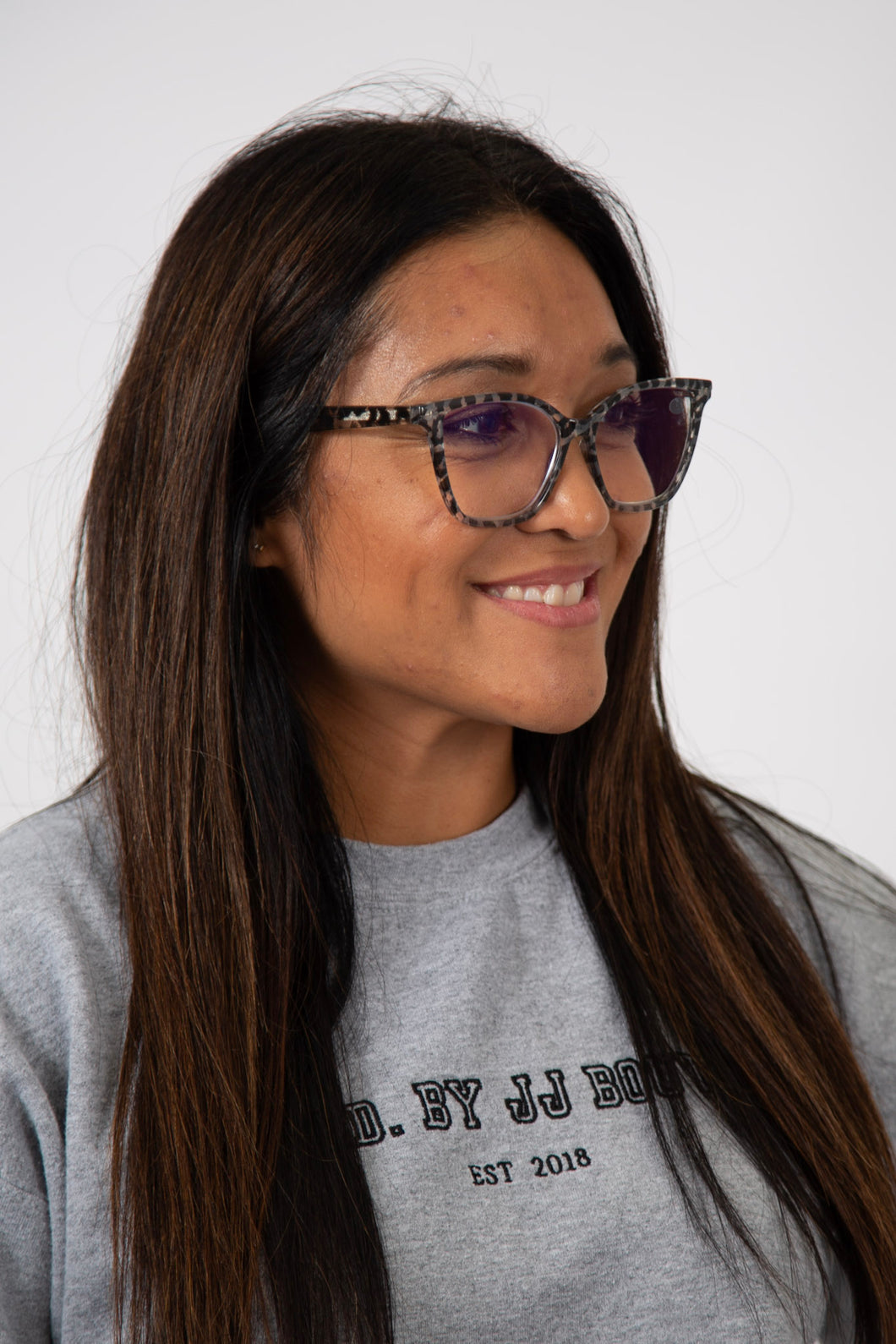 Leah Blue Light Readers by DIFF | Clear Leopard