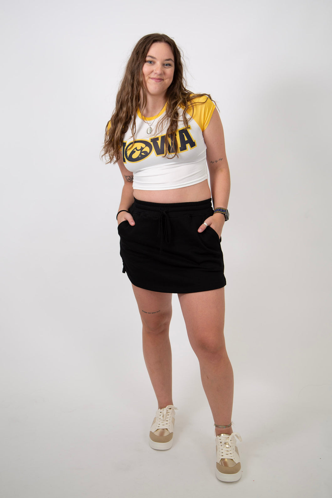 Iowa Hawkeyes Cropped Tee
