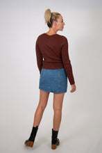 Load image into Gallery viewer, Low Waist Denim Skirt
