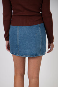 Low Waist Denim Skirt