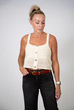 Load image into Gallery viewer, Boho Triangular Buckle Leather Belt | Cognac