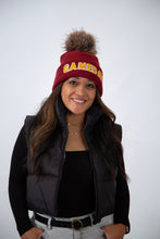 Load image into Gallery viewer, Game Day Pom Hat | Maroon &amp; Gold