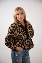Load image into Gallery viewer, Leopard Sherpa Jacket