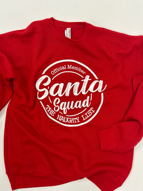 Santa Squad “The Naughty List” Crewneck