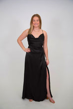 Load image into Gallery viewer, Drape Neck Dress | Black