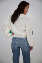 Load image into Gallery viewer, Floral Knit Cardigan