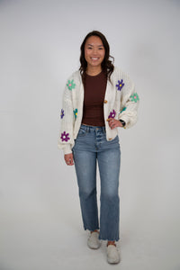 Floral Knit Cardigan