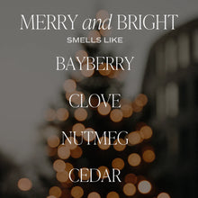 Load image into Gallery viewer, Merry &amp; Bright Soy Candle