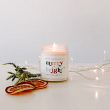 Load image into Gallery viewer, Merry &amp; Bright Soy Candle