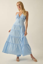 Load image into Gallery viewer, Plunging Tiered Maxi Dress