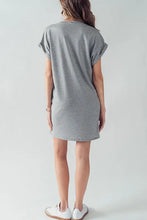 Load image into Gallery viewer, Rolled Sleeve Pocket Dress