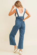 Load image into Gallery viewer, Straight Leg Denim Scoop Front Overalls