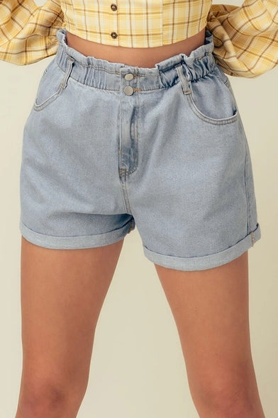 Vintage Denim High Waist Shorts