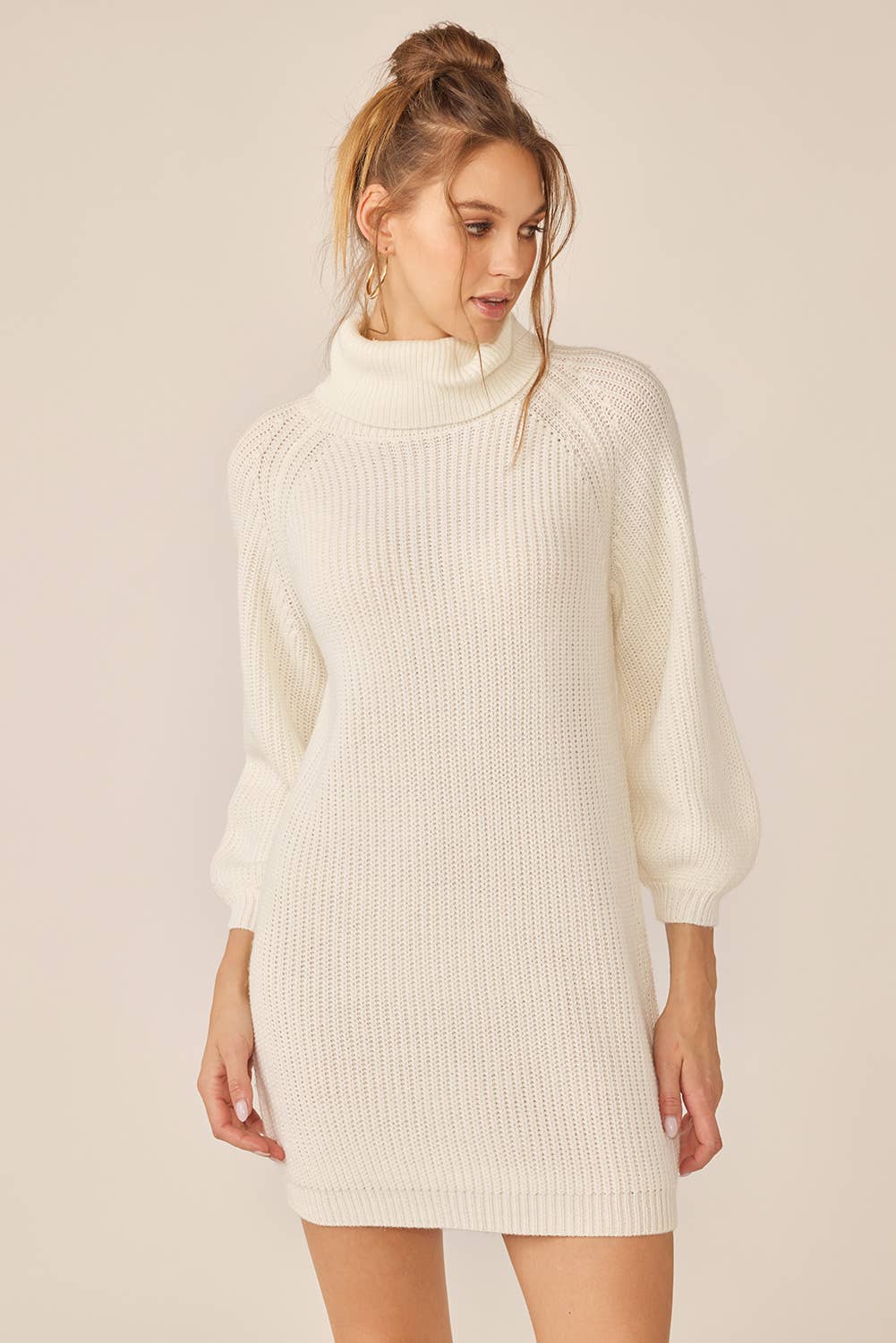 Turtleneck Knit Dress