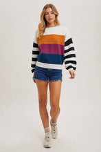 Load image into Gallery viewer, Color Block Sweater