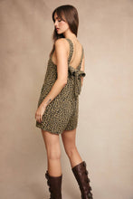 Load image into Gallery viewer, Back Bow Animal Print Romper